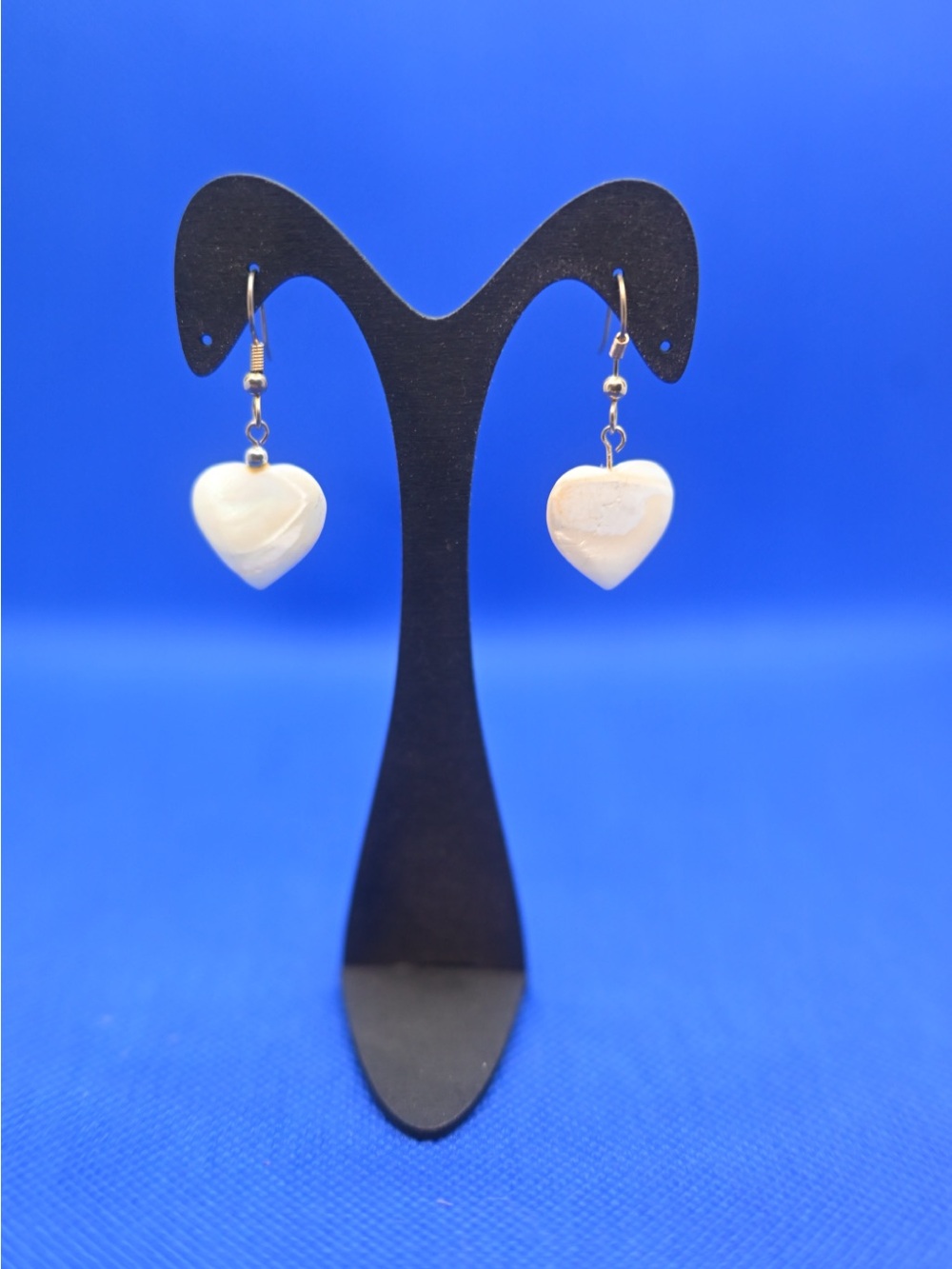 Elegant White Heart Drop Earrings - Women Jewelry